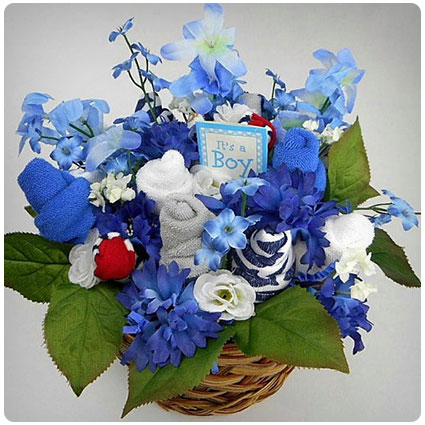 Flower Bouquet Gift Basket