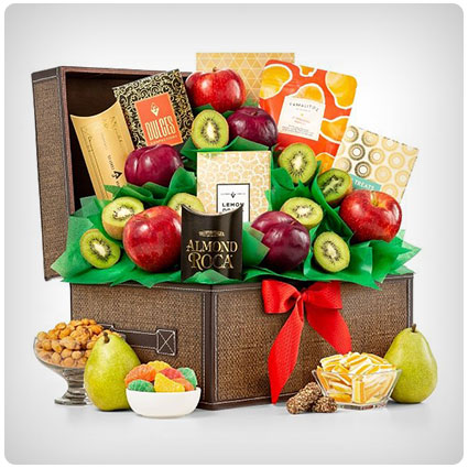 Fresh Fruit And Gourmet Keepsake Chest