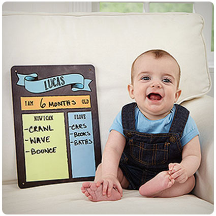 My Baby Month By Month Personalized Dry Erase Sign