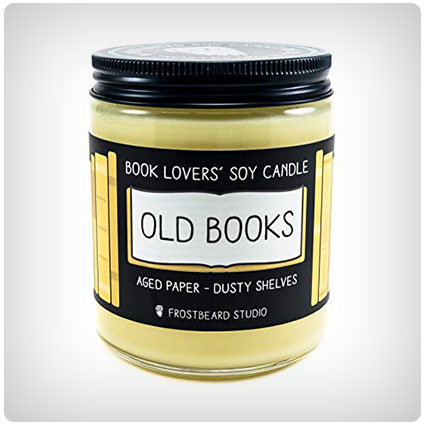 Old Books Book Lovers' Soy Candle