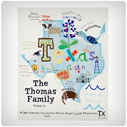 Personalized Family State Art