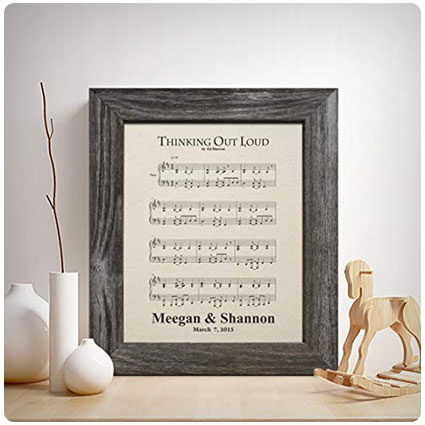 Personalized First Dance Song Cotton Print