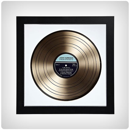 Personalized Gold Lp Record