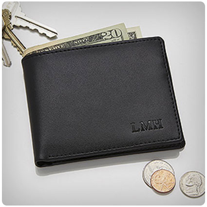 Personalized Leather Bi Fold Wallet Regent Collection
