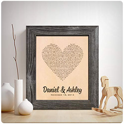 Personalized Leather First Dance Song Engraving Gift
