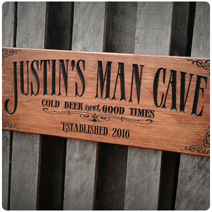 Personalized Man Cave Bar Sign