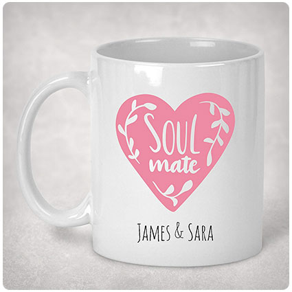 Personalized Soul Mate Heart Mug