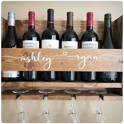 Personalized Wine Rack