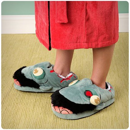 Think Geek Zombie Plush Slippers