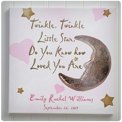 Twinkle, Twinkle Personalized Canvas Print
