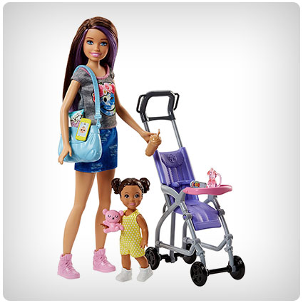 Barbie Skipper Babysitters Inc. Doll and Stroller Playset