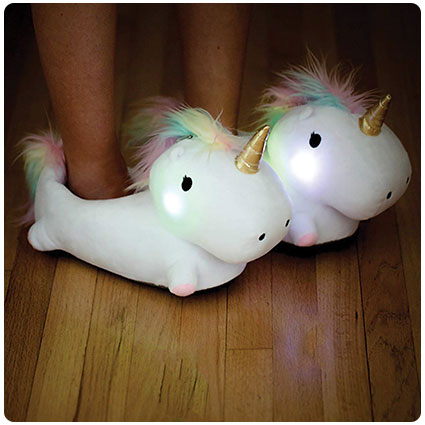 Light Up Unicorn Slippers