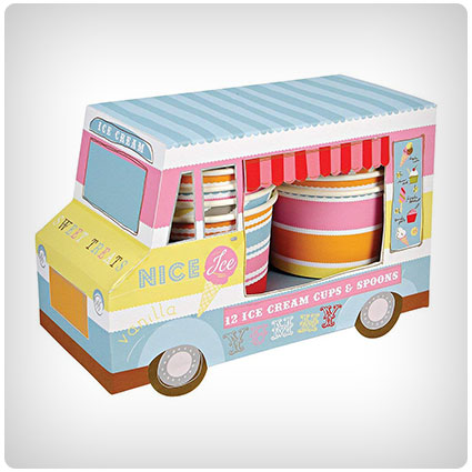 Meri Meri Ice Cream Van with Cups and Spoons