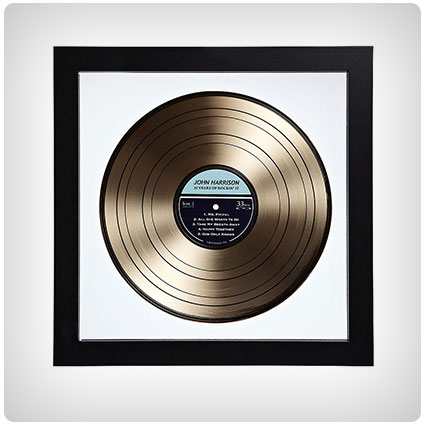 Personalized Gold Lp Record