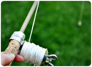 homemade fishing rod & reel