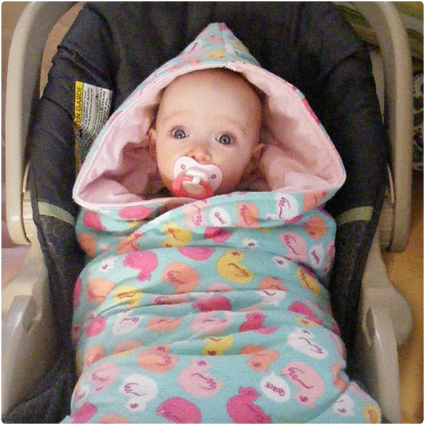 Hooded Car Seat Blanket