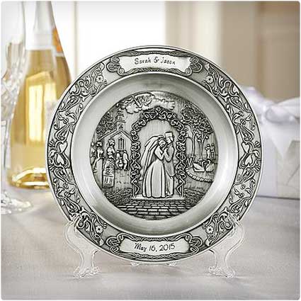 Wedding-Pewter-Plate