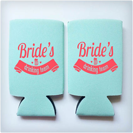 Bride's Drinking Team Can Cooler