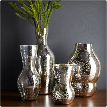 Curved Mercury Vases