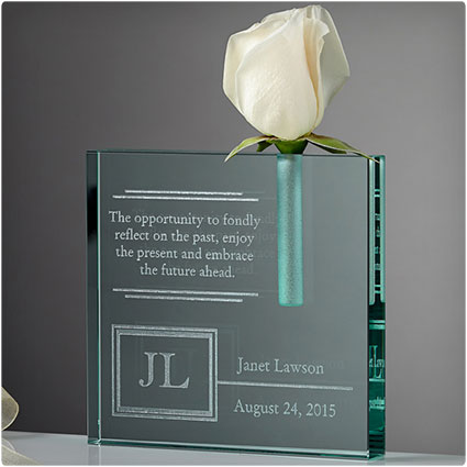 For The Retiree Personalized Bud Vase