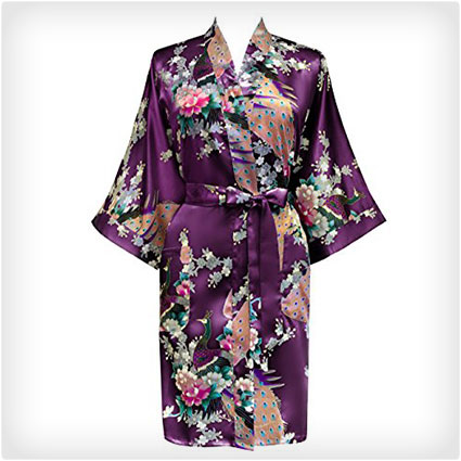 Old Shanghai Women's Kimono Robe Short