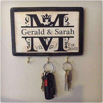 Personalized Monogram Key Holder