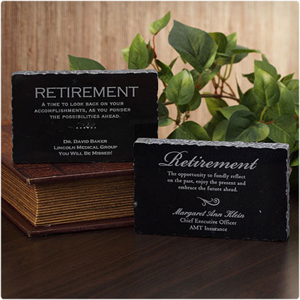 Retirement Engraved Marble Keepsake