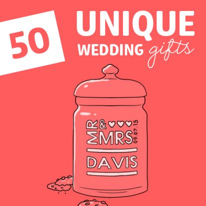 Don’t get them a blender! If you are looking for unique wedding gift ideas that are anything but boring, check out this awesome list.