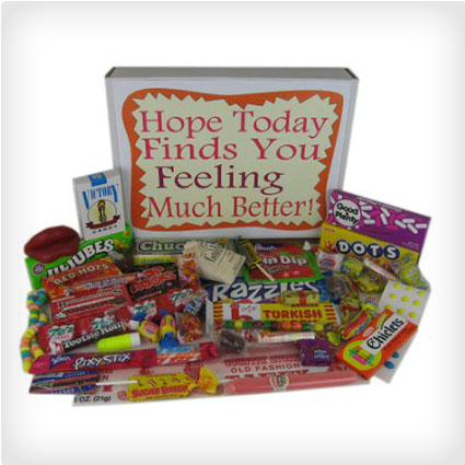 Get Well Soon Retro Candy Gift Box
