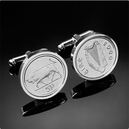 1928 Ireland Threepence Cufflinks