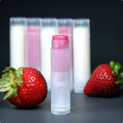 Homemade Strawberry Lip Bam