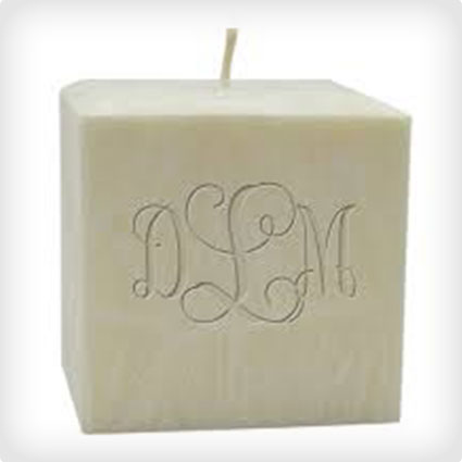 Monogrammed Candle