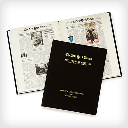 New York Times Custom Anniversary Book