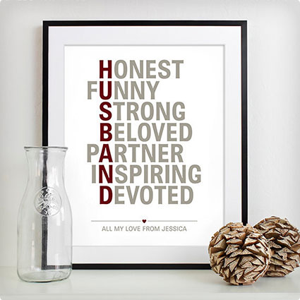 Personalized Husband Print