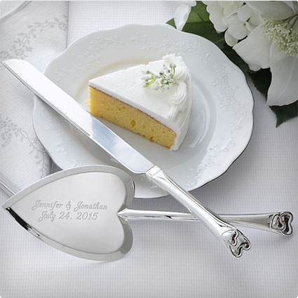 Wedding Cake Knife & Server Set