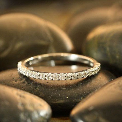 Women Diamond Wedding Band