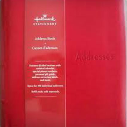 Hallmark Address Book