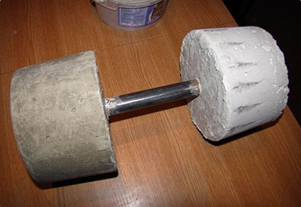 Homemade Concrete Weights