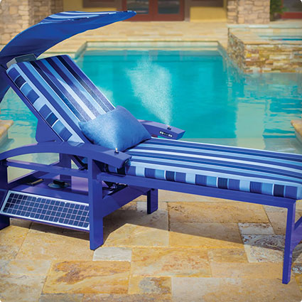 Solar Powered Outdoor Entertainment Lounger