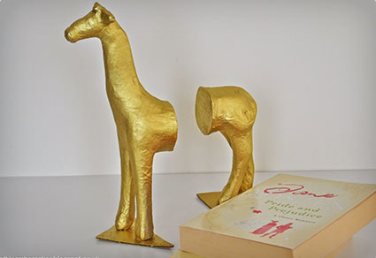 Giraffe Bookends