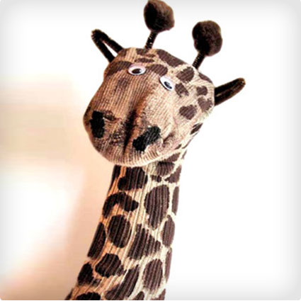 Giraffe Sock Puppet