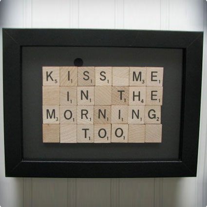 Framed Scrabble Tiles