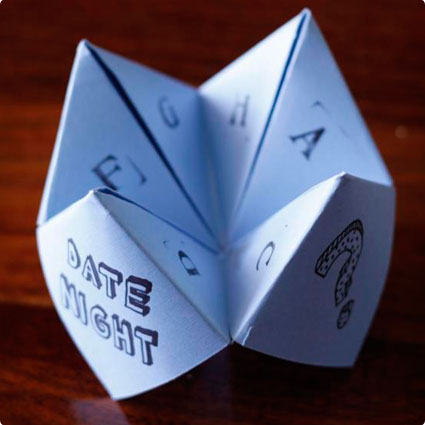 Origami Fortune Teller Dates