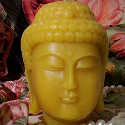 Beeswax Buddha Candle