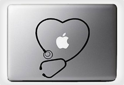 Stethoscope Heart Art Decal