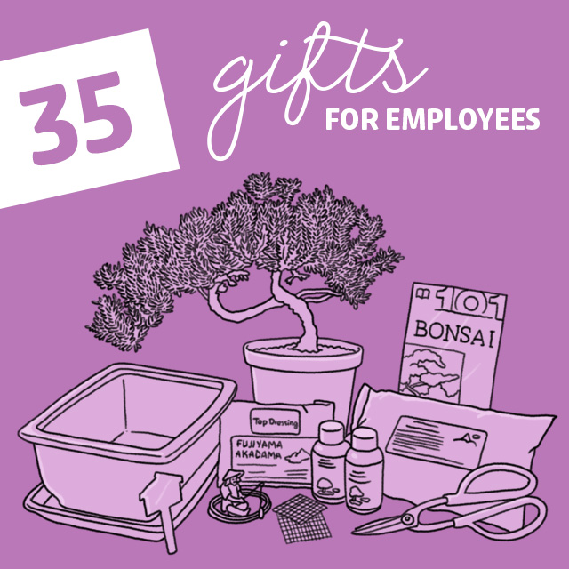 A happy employee is a productive employee! My dad got the perfect gift for two of his employees that went above and beyond using this list of gifts for employees.