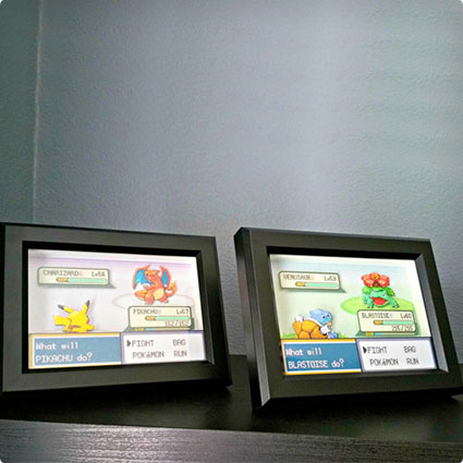 Customizable Pokemon Battle Scene Shadowbox