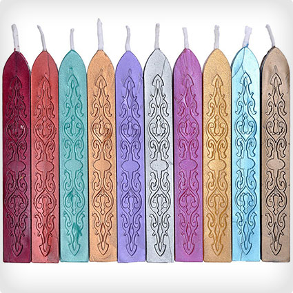 10-Piece Manuscript Sealing Wax Sticks