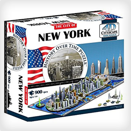 4D New York City Skyline Time Puzzle