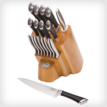 Chicago Cutlery Fusion Forged 18-Piece Stainless Steel Knife Block Set